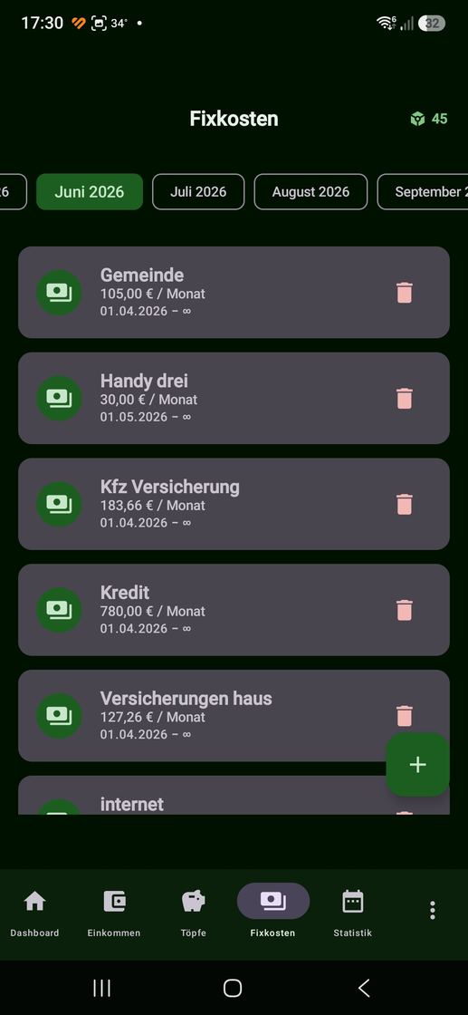Bildschirmfoto 3 aus der App Budget Hase