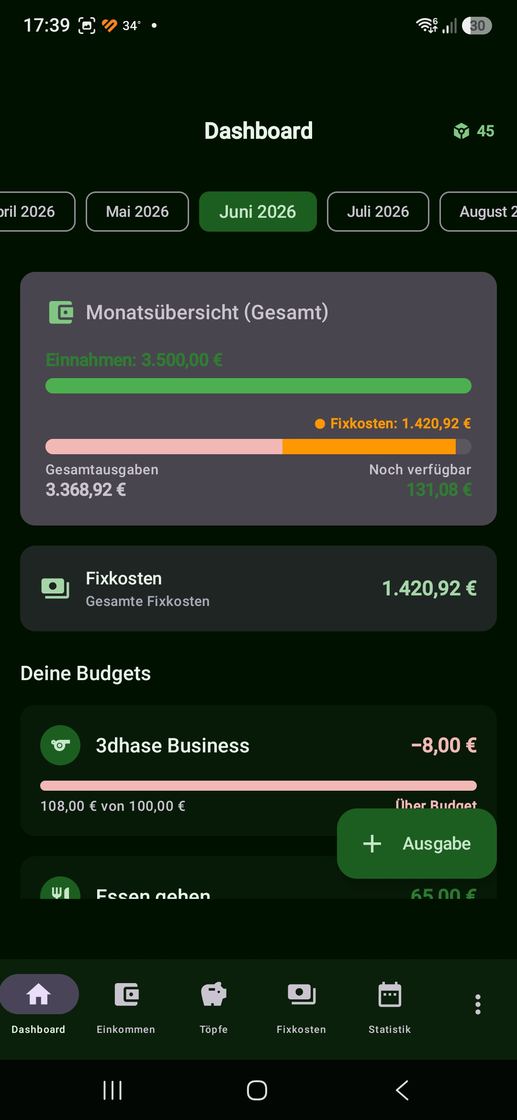 Bildschirmfoto 5 aus der App Budget Hase